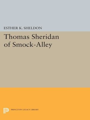 cover image of Thomas Sheridan of Smock-Alley